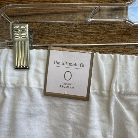 Chico’s Crochet Hem Linen Pants – Optic White – Size O (Regular)✨ - Picture 15 of 16